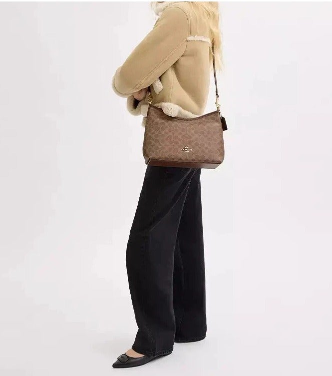 coachoutlet Coach Women's Hobo bag,In Signature Canvas Handbag Multifunctional Crossbody Bag,Shoulder bag Suitable for Work, Travel, and Parties - Image 5